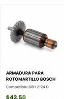 Armadura para rotomartillo